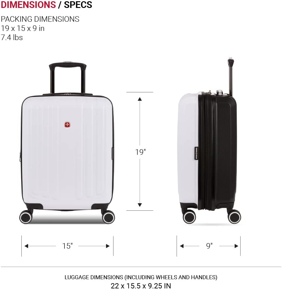 Sleek and Spacious: Reviewing the SWISSGEAR 8028 Hardside Checked Luggage