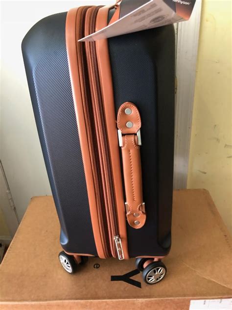 Samsonite Tennyson 20" Expandable Spinner Luggage Suitcase Navy Abs ...