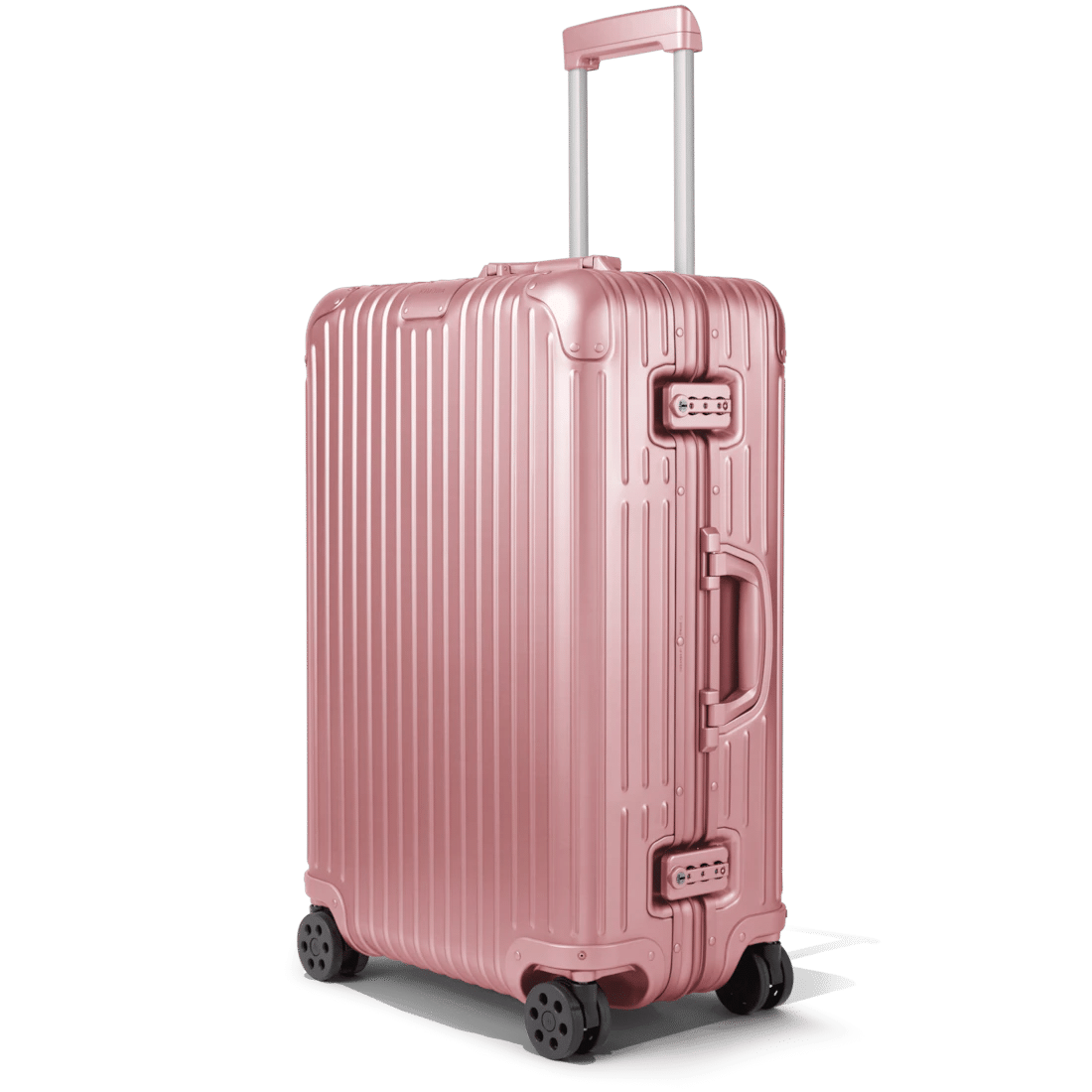 RIMOWA Rose Quartz Collection: Metallic Pink Luggage & Cross-Body Bag ...