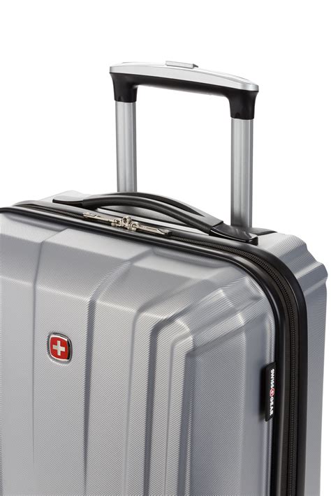 Swissgear 3750 18 Carry On Hardside Spinner Luggage - Silver