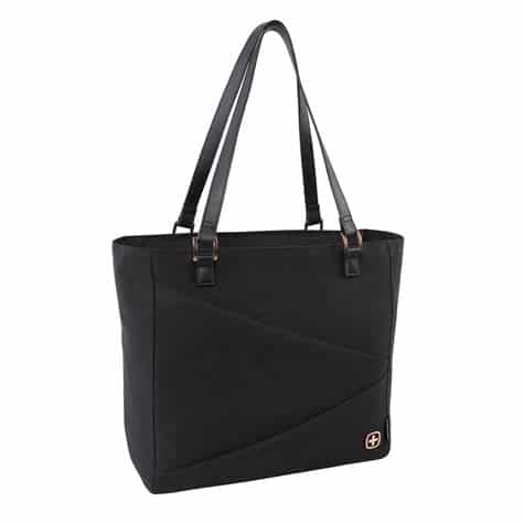 SwissGear Laptop Tote Bag, Black/Rose Gold, Fits Laptops up to 14 ...