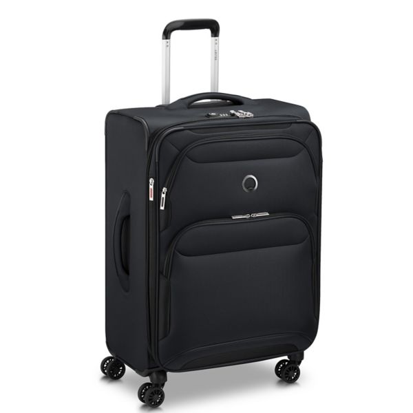 Delsey Sky Max 2.0 Softside Spinner Luggage – Black (20 CARRYON) – Deal ...