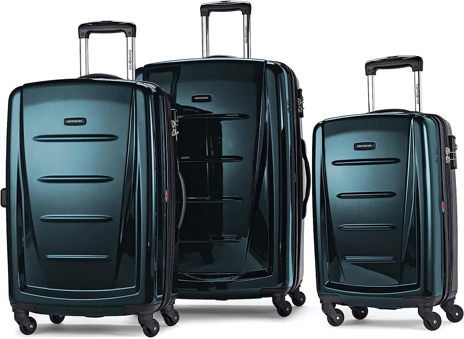 Samsonite Winfield 2 Hardside Luggage with Spinner Wheels, Teal, 3 ...