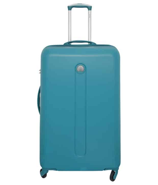 Delsey Helium Classic Green 4 Wheel Large Polycarbonate Check-In Hard ...