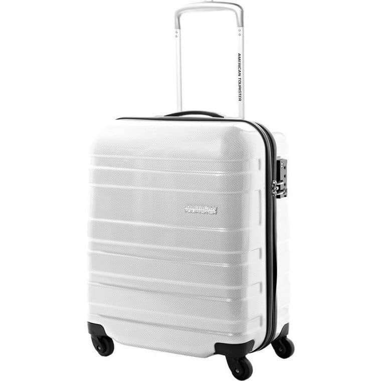 American Tourister HS MV Suitcase in White 50cm | Buy Carry On ...