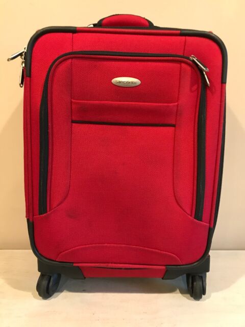 Samsonite 1910 Red Soft Side Expandable 21” Spinner Suitcase Travel Bag ...